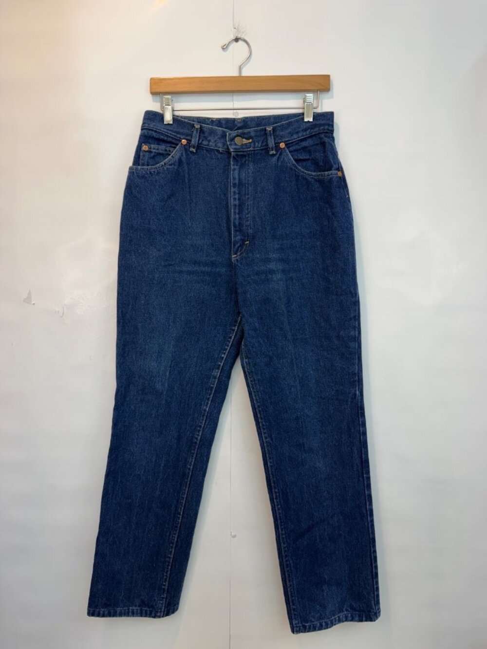 Vintage Lee Riders Regular Fit Boot Cut Jeans Blue Denim 29x28 Union Made USA 14